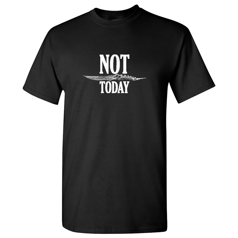 2019 New ARYA STARK NOT TODAY game of Thrones Tee Shirt For Man Novelty Design House Black And White GOT T Shirt
2019 New ARYA STARK NOT TODAY game of Thrones Tee Shirt For Man Novelty Design House Black And White GOT T Shirt