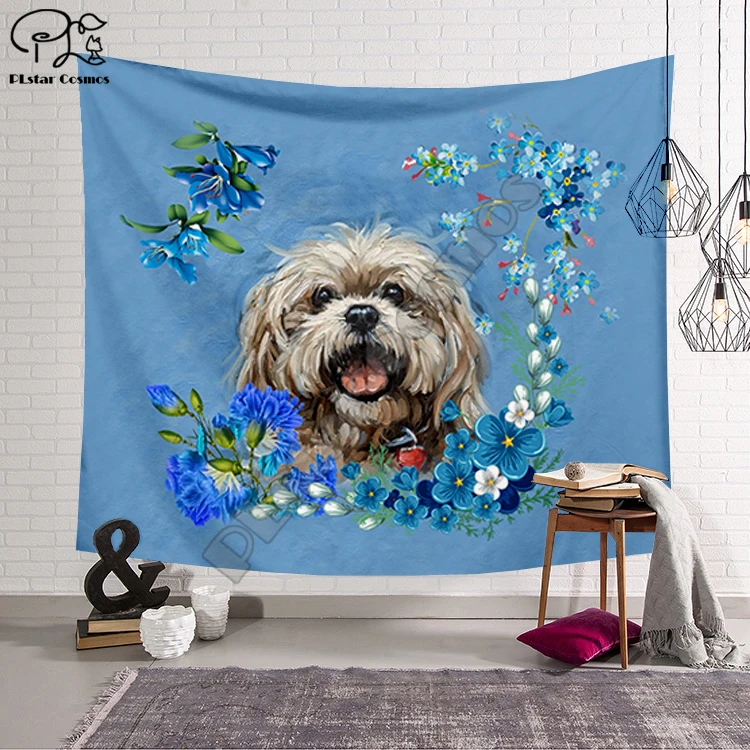 PLstar Cosmos Pet dog flower puppy funny animal Tapestry 3D Printing Tapestrying Rectangular Home Decor Wall Hanging New style-7
PLstar Cosmos Pet dog flower puppy funny animal Tapestry 3D Printing Tapestrying Rectangular Home Decor Wall Hanging New style-7