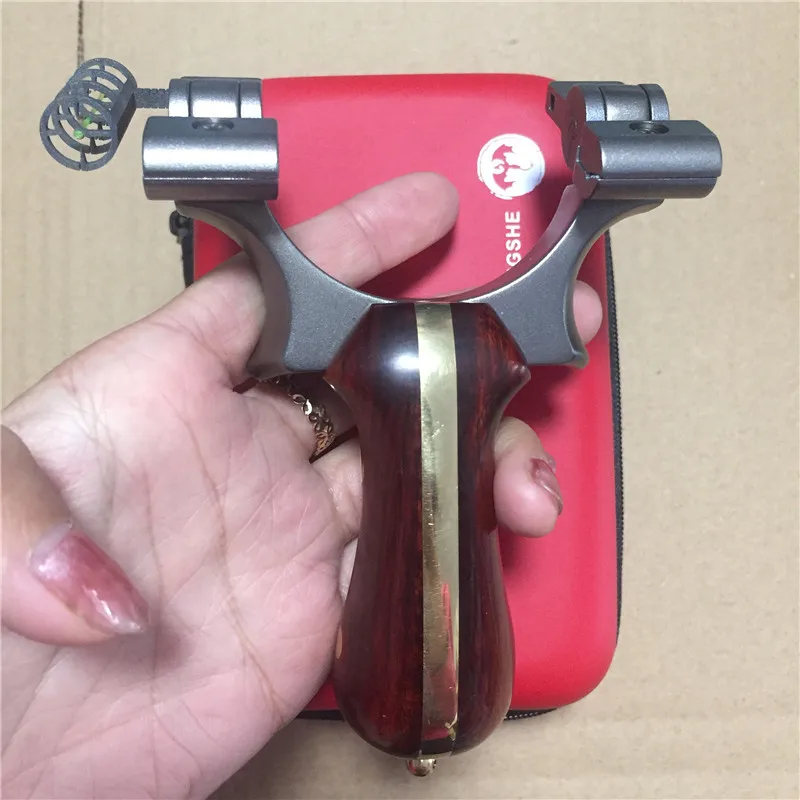 High Quality Slingshot Hunting Titanium Alloy Flat Rubber Band with Wooden Handle Outdoor Shooting Collection Sling shot
High Quality Slingshot Hunting Titanium Alloy Flat Rubber Band with Wooden Handle Outdoor Shooting Collection Sling shot