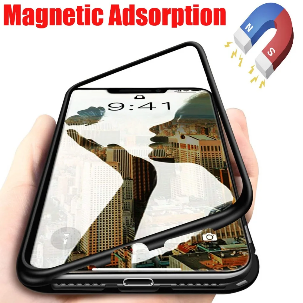 for Huawei P30 Pro Case Magnetic Adsorption Metal Bumper +Back Flip Tempered Glass Magnet Cover for Huawei P20 Lite Mate 20 Case
for Huawei P30 Pro Case Magnetic Adsorption Metal Bumper +Back Flip Tempered Glass Magnet Cover for Huawei P20 Lite Mate 20 Case