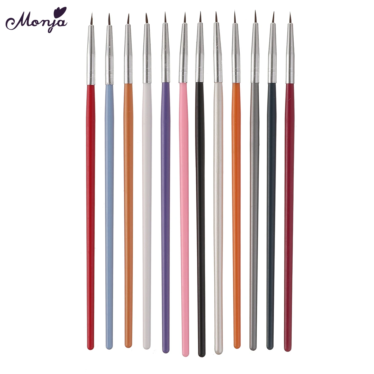 Monja 12pcs/set Multi Color Nail Art Acrylic UV Gel Liner Lines Design Painting Drawing Brush Dotting Pen Manicure Tool
Monja 12pcs/set Multi Color Nail Art Acrylic UV Gel Liner Lines Design Painting Drawing Brush Dotting Pen Manicure Tool