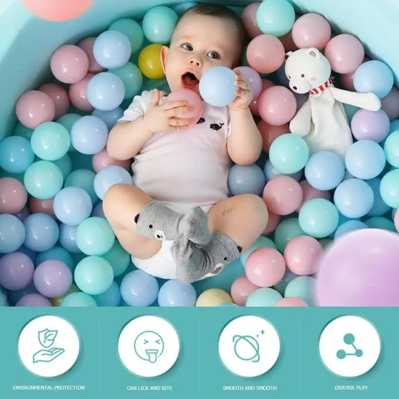 25/50/100pcs PVC Eco-Friendly Macaroon Sea Balls Colorful Tent Swimming Pool Balls Children Playground Outdoor Sports Fun Toys
25/50/100pcs PVC Eco-Friendly Macaroon Sea Balls Colorful Tent Swimming Pool Balls Children Playground Outdoor Sports Fun Toys