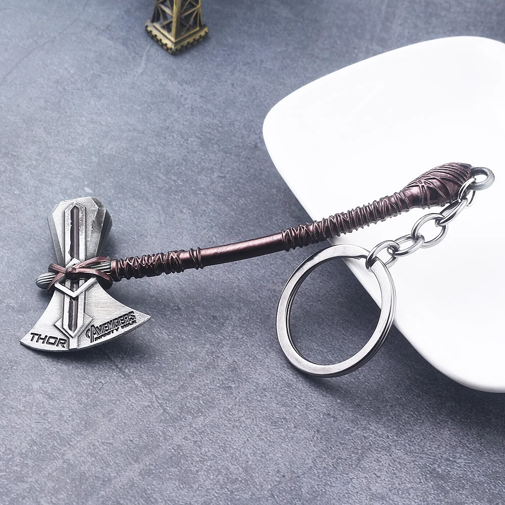 3 Colors Wholesale The Avengers 3 Infinity War Thor Axe Keychain Thor Stormbreaker Key Chain for Men Car Keyring Jewelry Gift
3 Colors Wholesale The Avengers 3 Infinity War Thor Axe Keychain Thor Stormbreaker Key Chain for Men Car Keyring Jewelry Gift