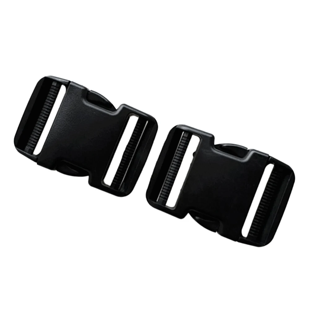 2Pcs Scuba Diving Buckle Plastic Black Strap Webbing Side Release Buckle 90mm 2Pcs Scuba Diving Buckle Plastic Black Strap Webbing Side Release Buckle 90mm