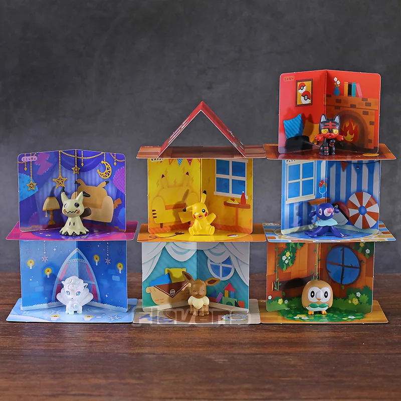 Monsters Center Hoothoot Eevee Mimikyu Popplio Vulpix Litten PVC Figures Toys 7pcs/set
Monsters Center Hoothoot Eevee Mimikyu Popplio Vulpix Litten PVC Figures Toys 7pcs/set