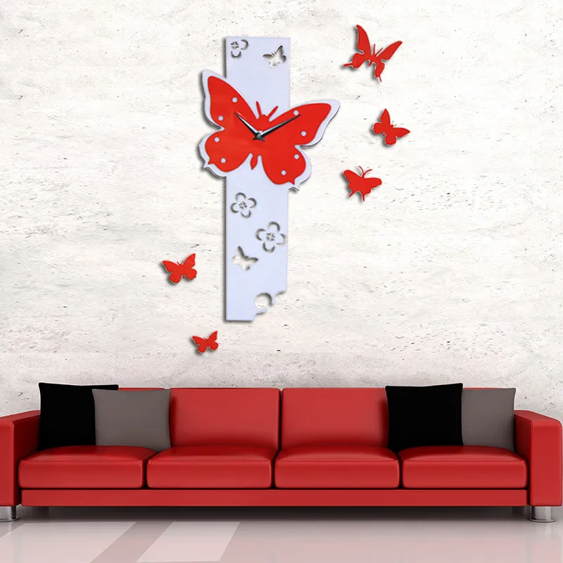 Butterfly Fly Pattern Large DIY Wall Clock 3D Mirror Surface Sticker Home Office Decor
Butterfly Fly Pattern Large DIY Wall Clock 3D Mirror Surface Sticker Home Office Decor