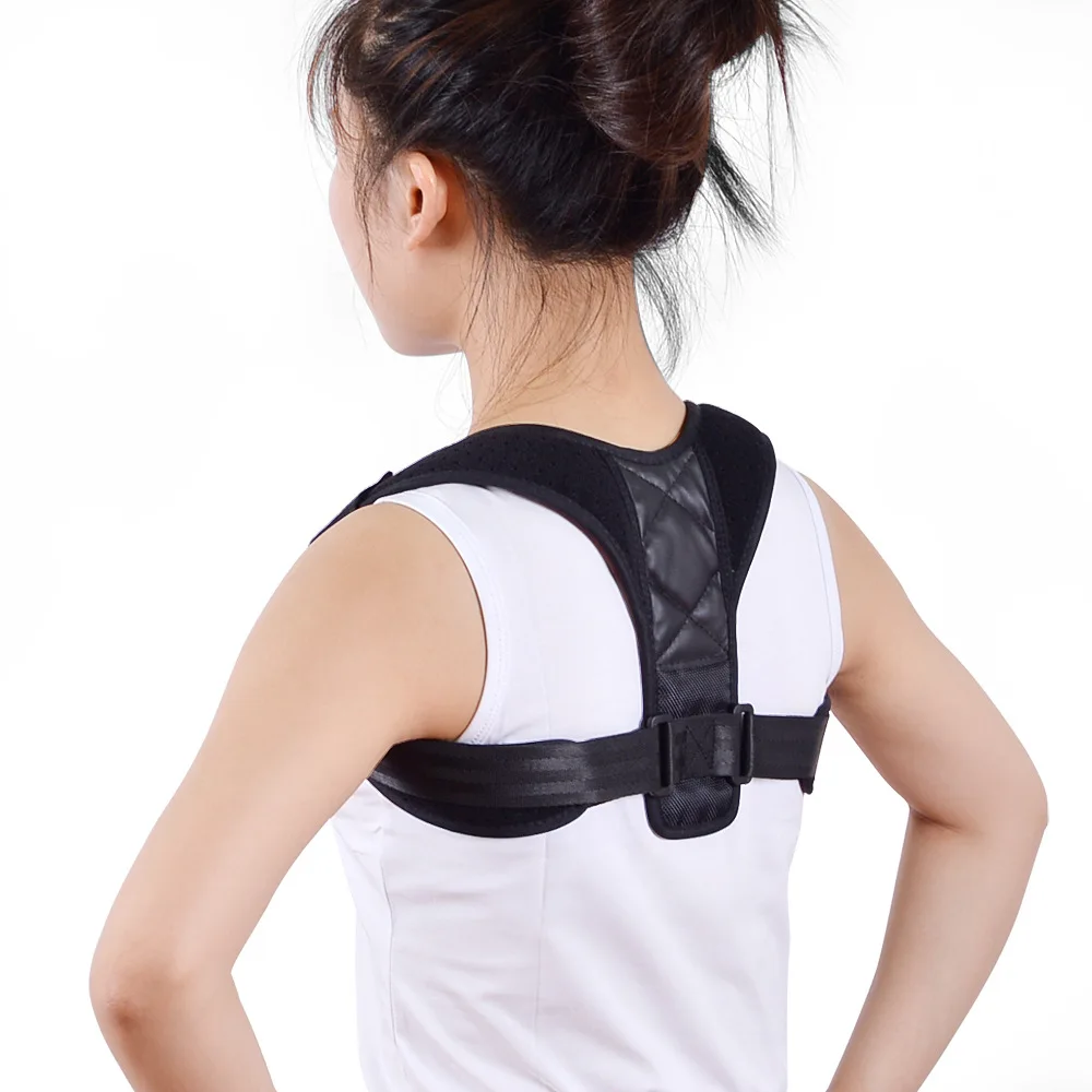 

Prevent Hunchback Spine Posture Corrector Clavicle Shoulder Back Lumbar Brace Support Belt Adjustable Sitting Posture Correction
