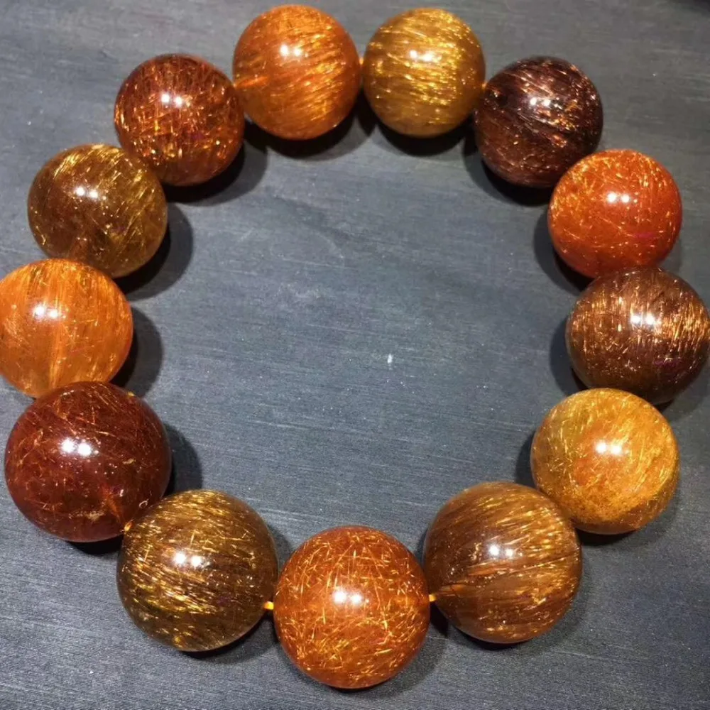 Top Quality 18.5mm Genuine Natural Copper Rutilated Crystal Bracelet Quartz Round Beads Woman Lady Gift Gemstone Bracelets AAAAA
Top Quality 18.5mm Genuine Natural Copper Rutilated Crystal Bracelet Quartz Round Beads Woman Lady Gift Gemstone Bracelets AAAAA