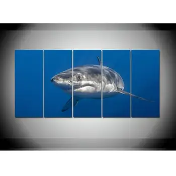 5 Panel Canvas Painting Shark Canvas Print Home Decor Paintings Modern Wall Pictures Wall Art
5 Panel Canvas Painting Shark Canvas Print Home Decor Paintings Modern Wall Pictures Wall Art