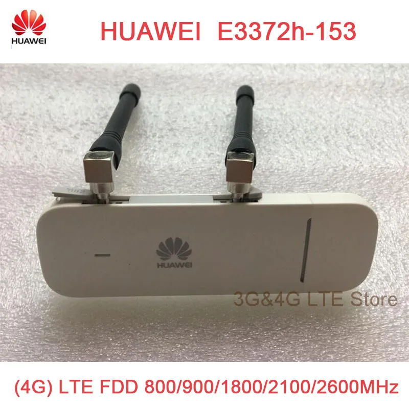 Unlocked Original HUAWEI E3372 E3372h-153 plus antenna 150Mpbs 4G LTE USB Dongle modem
Unlocked Original HUAWEI E3372 E3372h-153 plus antenna 150Mpbs 4G LTE USB Dongle modem