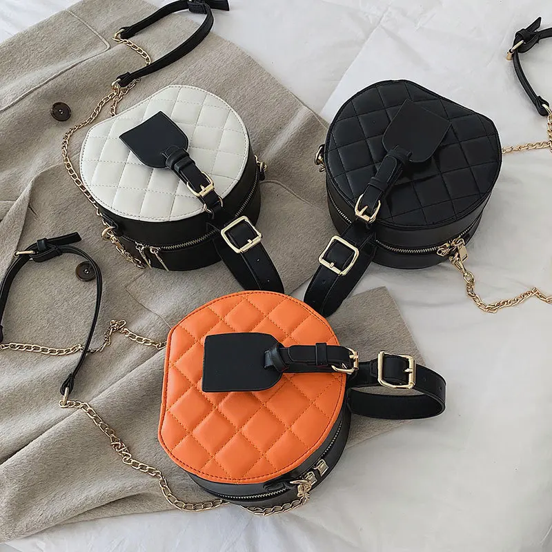 Texture Baggage Girl 2019 New Korean version Linger Single Shoulder Bag Fashion Hand-held Small Round Bag Baitao Chain Slant Bag
Texture Baggage Girl 2019 New Korean version Linger Single Shoulder Bag Fashion Hand-held Small Round Bag Baitao Chain Slant Bag