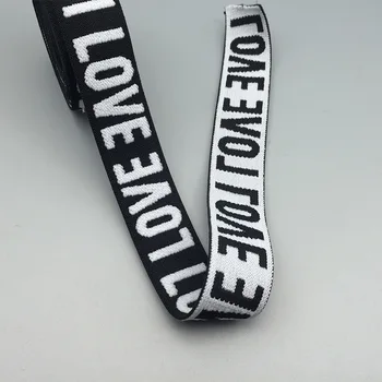 Elastic Band White Letters Jacquard LOVE 25mm Width Elastic Bands Webbing DIY Decor Belt Clothes Garment Accessories 2 Meters
Elastic Band White Letters Jacquard LOVE 25mm Width Elastic Bands Webbing DIY Decor Belt Clothes Garment Accessories 2 Meters