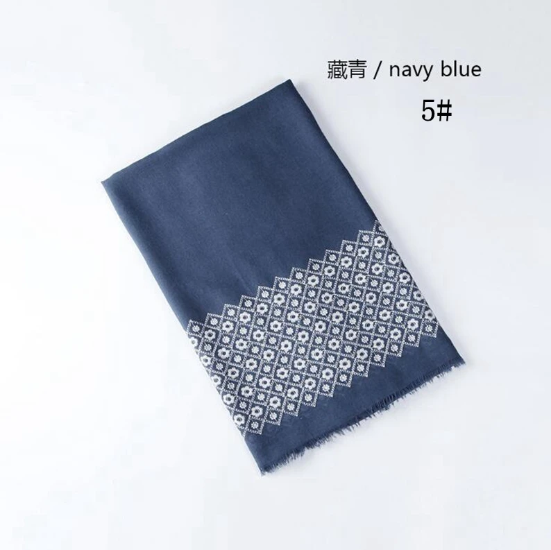 Geometric Floral Embroidery Plain Long Women Cotton Scarf Muslim Hijab Shawls And Scarves 10pcs/lot
Geometric Floral Embroidery Plain Long Women Cotton Scarf Muslim Hijab Shawls And Scarves 10pcs/lot