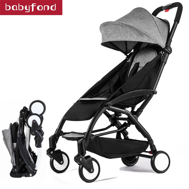 Babyfond stroller ultra-light folding trolley baby can sit and lie carts can be on plane umbrella carts
Babyfond stroller ultra-light folding trolley baby can sit and lie carts can be on plane umbrella carts