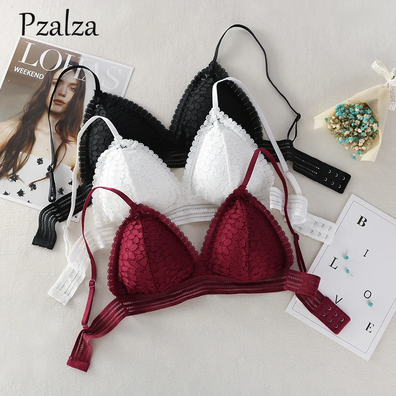 Summer Sexy Franch Style Triangle Lace Bra Deep V Plunge Bralette Lace Ladies Women Wire Free Bralette Lingerie White Black Red
Summer Sexy Franch Style Triangle Lace Bra Deep V Plunge Bralette Lace Ladies Women Wire Free Bralette Lingerie White Black Red