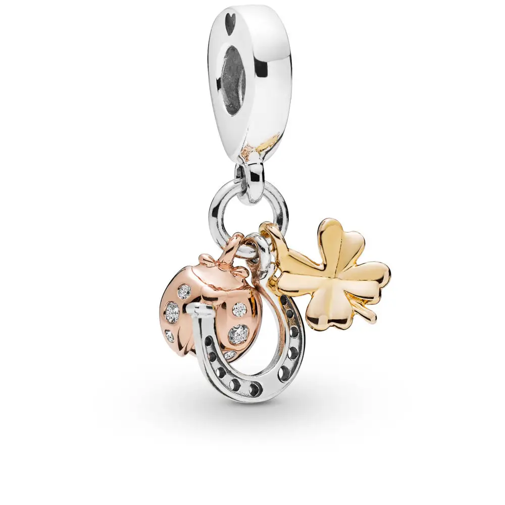 2019 New Authentic 925 Sterling Silver Rose Clover and Ladybird Hanging Charm Bracelet Pendant Fit Pandora Bracelet DIY Jewelry
2019 New Authentic 925 Sterling Silver Rose Clover and Ladybird Hanging Charm Bracelet Pendant Fit Pandora Bracelet DIY Jewelry