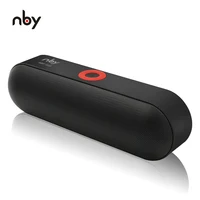 NBY S18 Portable Bluetooth Speaker with Dual Driver Loudspeaker,12 Hours Playtime,HD Audio Subwoofer Wireless Speakers with Mic image
