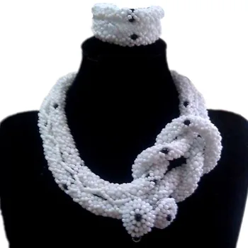 Dudo Store Fine Dubai Jewelry Set White and Black Bracelet Earring and Necklace Set 2 Layers African Beads Jewelry Sets Statemen
Dudo Store Fine Dubai Jewelry Set White and Black Bracelet Earring and Necklace Set 2 Layers African Beads Jewelry Sets Statemen