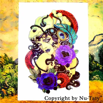 SHNAPIGN Black Magic Shaman Temporary Body Art Flash Tattoo Stickers 21*15cm Waterproof Car Styling Home Decor Wall Sticker
SHNAPIGN Black Magic Shaman Temporary Body Art Flash Tattoo Stickers 21*15cm Waterproof Car Styling Home Decor Wall Sticker