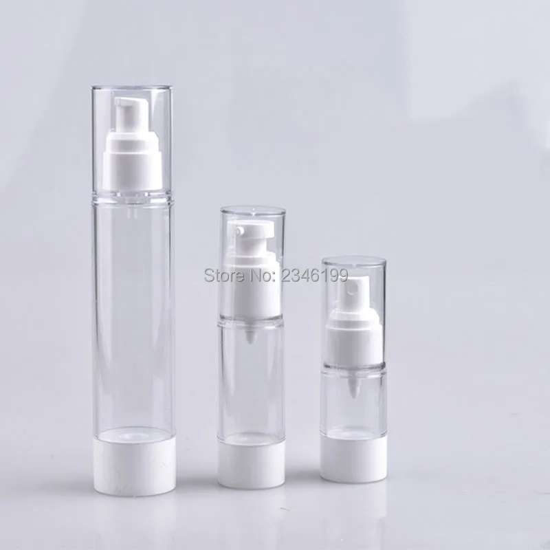 Dewarflask Plastic Bottle Transparent Spray Emulsion Bottle Lotion Pump Vacuum Spray Bottle Travel Bottling 20pcsLot (2)