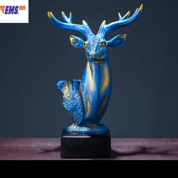 European Style Simulation Blue Deer Head Resin Statue Desktop Decoration Creative TV Bench Ornaments Wedding Gifts X867
European Style Simulation Blue Deer Head Resin Statue Desktop Decoration Creative TV Bench Ornaments Wedding Gifts X867