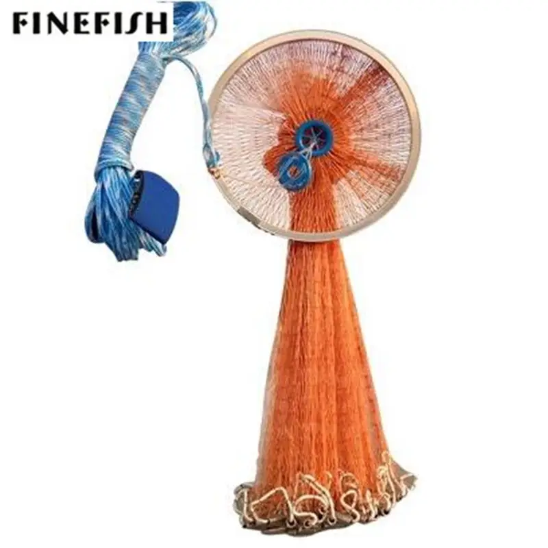 Finefish Trap Fishing Net USA Cast Net Small Mesh Hand throw Network Folding Fishing Equipment Hunting Props Catch fish gill net
Finefish Trap Fishing Net USA Cast Net Small Mesh Hand throw Network Folding Fishing Equipment Hunting Props Catch fish gill net