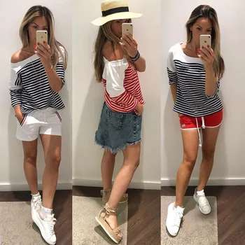 Women stripe Hoodies Casual Hoodie Printed Sweatshirt Long Sleeve O Neck Jumper Pullover Tops Autumn Winter Loose Coat 
Women stripe Hoodies Casual Hoodie Printed Sweatshirt Long Sleeve O Neck Jumper Pullover Tops Autumn Winter Loose Coat