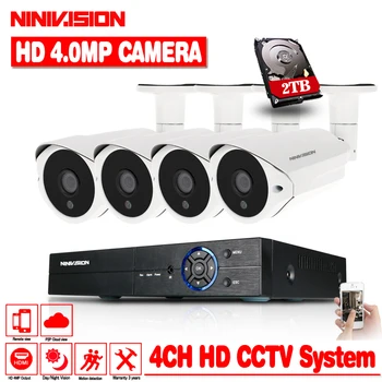 4CH AHD 4MP HDMI 1080P CCTV System Video Recorder 4PCS 2560*1440P Home Security Waterproof Night Vision Camera Surveillance Kits
4CH AHD 4MP HDMI 1080P CCTV System Video Recorder 4PCS 2560*1440P Home Security Waterproof Night Vision Camera Surveillance Kits