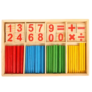 Kids Wooden Counting Stick Mathematical Montessori Wood Counting Rod Teaching Aid Educational Math Learning Toy with Wooden Box
Kids Wooden Counting Stick Mathematical Montessori Wood Counting Rod Teaching Aid Educational Math Learning Toy with Wooden Box