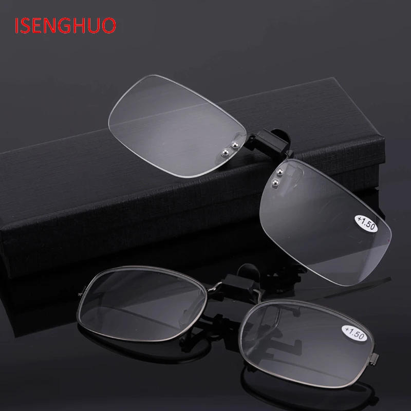 ISENGHUO Portable Clip On Reading Glasses Men Women Clip Presbyopic Glasses Flexible Rimless Reading Glasses Men Diopter Glasses
ISENGHUO Portable Clip On Reading Glasses Men Women Clip Presbyopic Glasses Flexible Rimless Reading Glasses Men Diopter Glasses