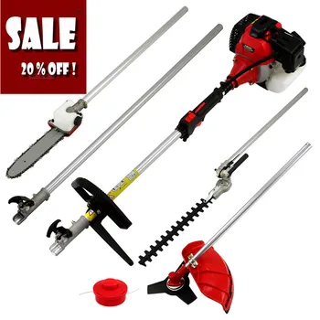 Professional quality 5 in 1 Grass cutter with 52cc Engine Multi Brush cutter Petrol strimmer Tree Pruner factory selling 
Professional quality 5 in 1 Grass cutter with 52cc Engine Multi Brush cutter Petrol strimmer Tree Pruner factory selling