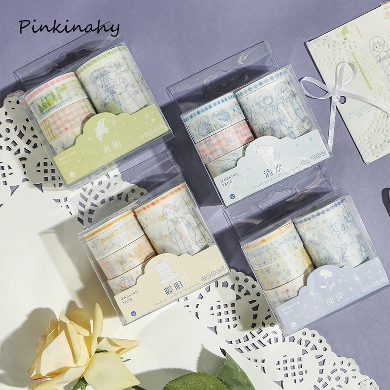 6pcs/set Bullet Journal Washi Tape Set Kawaii Girl's Life Masking Tapes For Kids DIY Decorative Diary Scrapbooking Photo Ablums
6pcs/set Bullet Journal Washi Tape Set Kawaii Girl's Life Masking Tapes For Kids DIY Decorative Diary Scrapbooking Photo Ablums