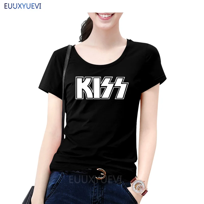 Women thirts round neck Tees new Women's sitcoms short-sleeve T-shirt cotton KISS band Hot Euu43646
Women thirts round neck Tees new Women's sitcoms short-sleeve T-shirt cotton KISS band Hot Euu43646