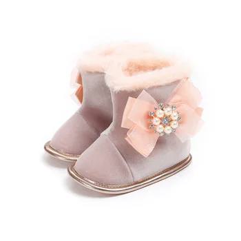 Beading Bow Knot Snow Boots For 0-18M Newborn Girls Winter Shoes Plush Thicken Warm Botas Pink Black 2018 Infant Booties Toddler
Beading Bow Knot Snow Boots For 0-18M Newborn Girls Winter Shoes Plush Thicken Warm Botas Pink Black 2018 Infant Booties Toddler