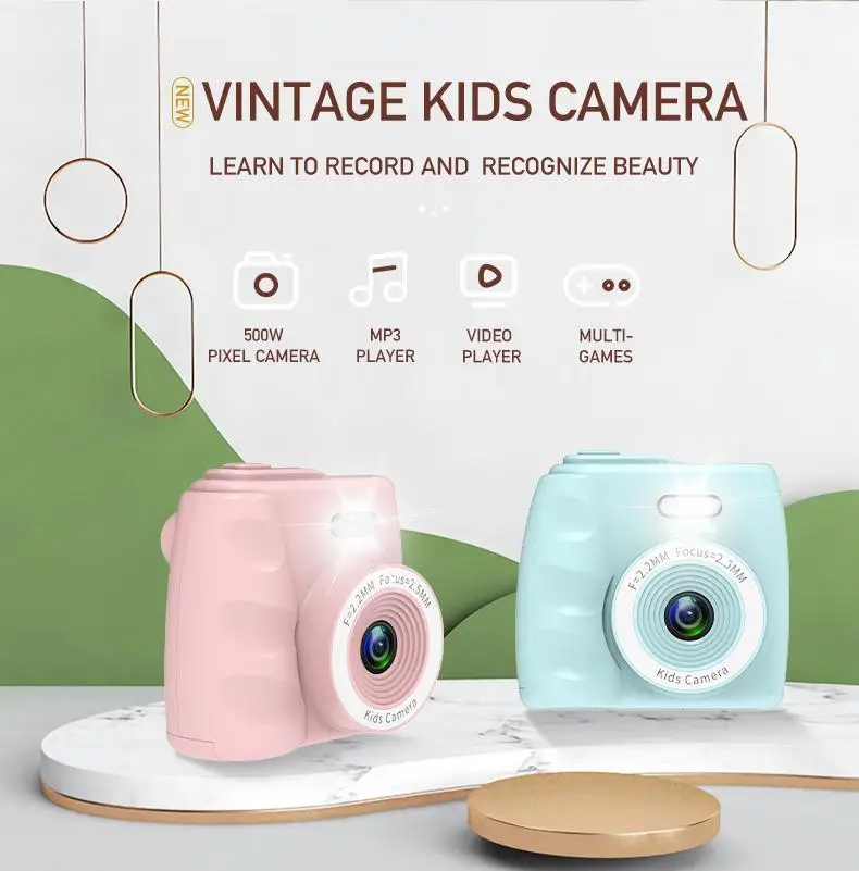 Mini Digital Camera 2 Inch Cartoon Cute Camera Toys Children 720P Toys Camera Children Gift Kids Toys
Mini Digital Camera 2 Inch Cartoon Cute Camera Toys Children 720P Toys Camera Children Gift Kids Toys