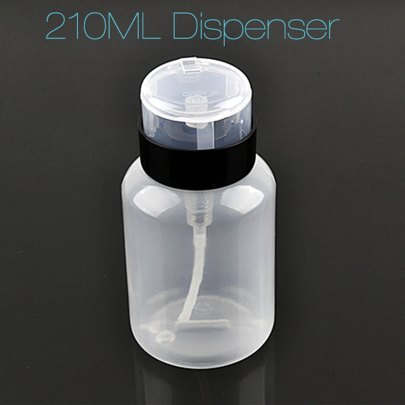 210 ML Nail Art Big Pump Dispenser Empty Bottle Acrylic Gel Polish Remover Cleaner Container Storage Pressure Bottle New Design
210 ML Nail Art Big Pump Dispenser Empty Bottle Acrylic Gel Polish Remover Cleaner Container Storage Pressure Bottle New Design