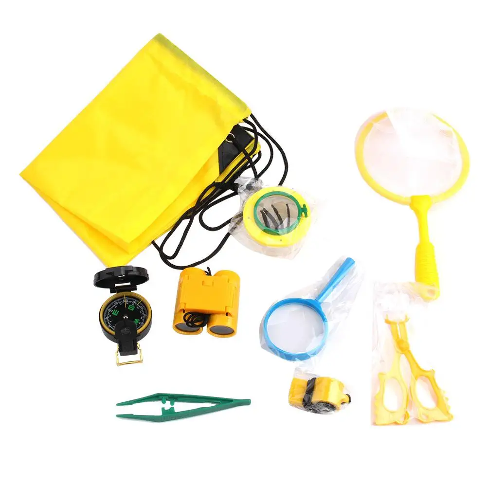 9Pcs Children Outdoor Adventure Explorer Set Children Taste Toy Insect Viewer Camping Capture Kit Kid Gift
9Pcs Children Outdoor Adventure Explorer Set Children Taste Toy Insect Viewer Camping Capture Kit Kid Gift