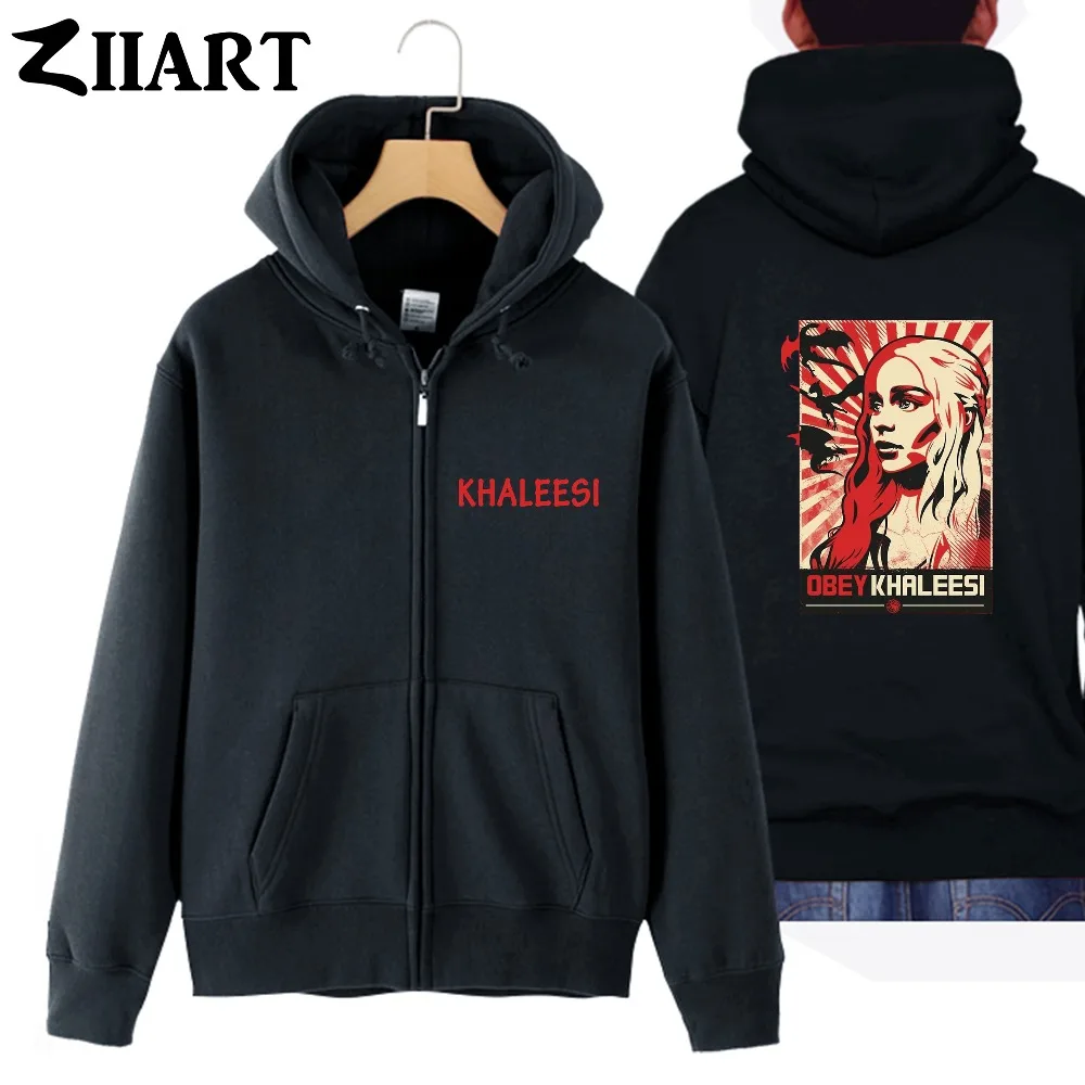 Khaleesi Dragon mother Daenerys Targaryen Game of Thrones couple clothes boy man male cotton full zip hooded Coats Jackets
Khaleesi Dragon mother Daenerys Targaryen Game of Thrones couple clothes boy man male cotton full zip hooded Coats Jackets