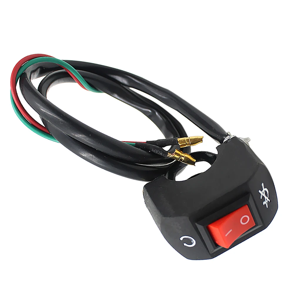 7/8' Universal Motorcycle Motorbike Handlebar Kill On Off Stop Button Switch interrupteur marche - arret El interruptor