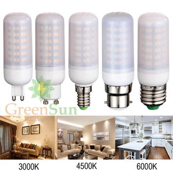 

2835 SMD LED Corn Bulb Light E14 E27 G9 GU10 B22 4W 5W 6W LED Spot Light Lamp 220V-240V Energy Saving Dimmable LED Light