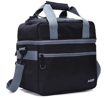 MIER Double Compartment Cooler Bag Large Insulated Bag for Lunch, Picnic, Beach, Grocery, Kayak, Travel, Black
MIER Double Compartment Cooler Bag Large Insulated Bag for Lunch, Picnic, Beach, Grocery, Kayak, Travel, Black