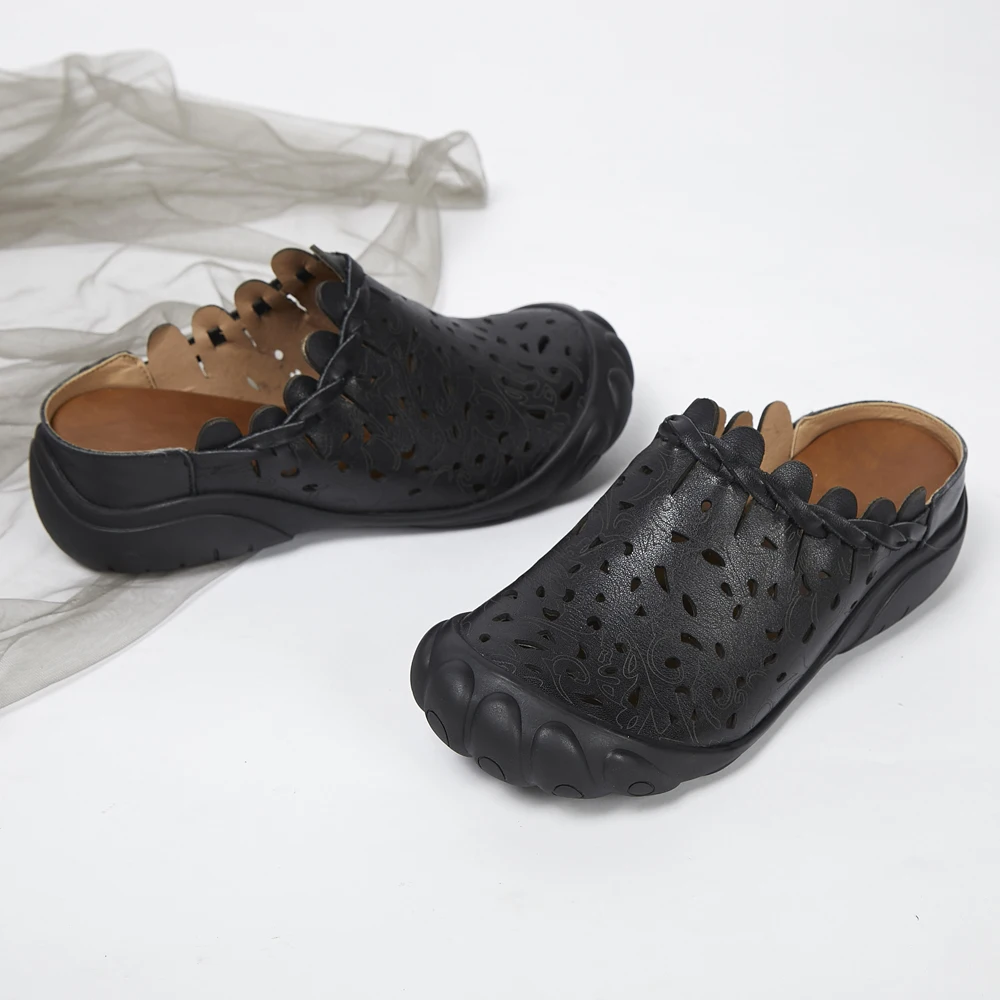 2019 leather cowhide sandals and slippers hollow flower woven women's shoes, five toe, flat-bottomed word slippers
2019 leather cowhide sandals and slippers hollow flower woven women's shoes, five toe, flat-bottomed word slippers