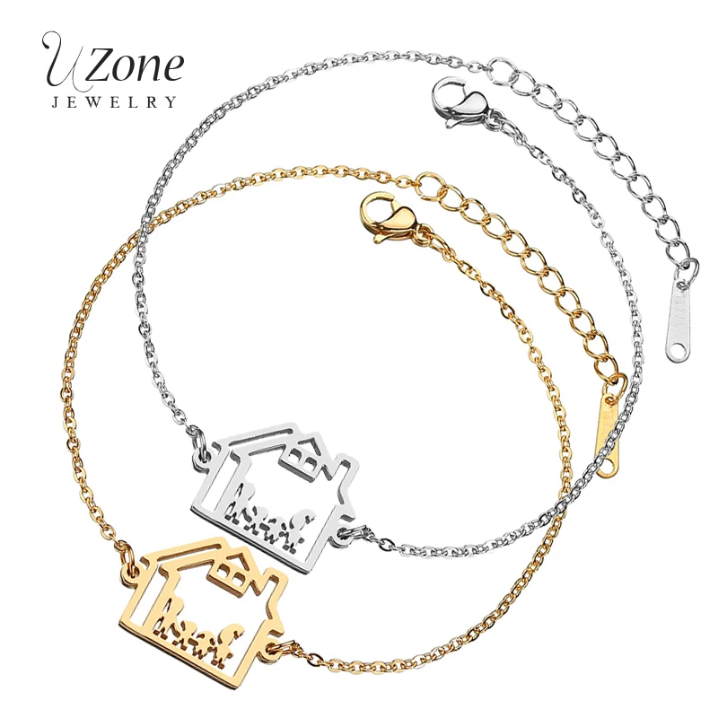 UZone Family in house Chain Bracelet Stainless Steel Mom Dad Children Son Daughter Family Adjustable Bracelet Home Jewelry 
UZone Family in house Chain Bracelet Stainless Steel Mom Dad Children Son Daughter Family Adjustable Bracelet Home Jewelry