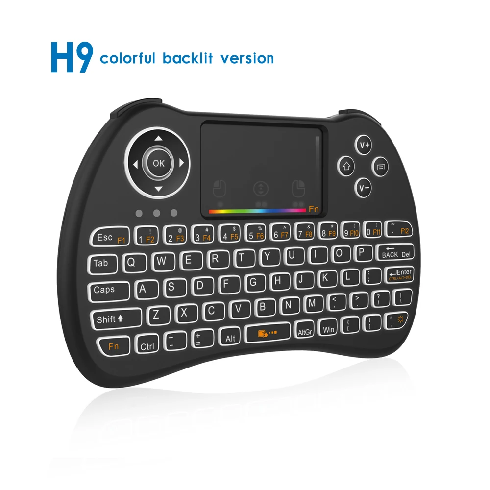 Mini Keyboard remote H9 With Touchpad Backlight 2.4G Wireless remote control for Google TV Set Top box Projector smart remote
Mini Keyboard remote H9 With Touchpad Backlight 2.4G Wireless remote control for Google TV Set Top box Projector smart remote
