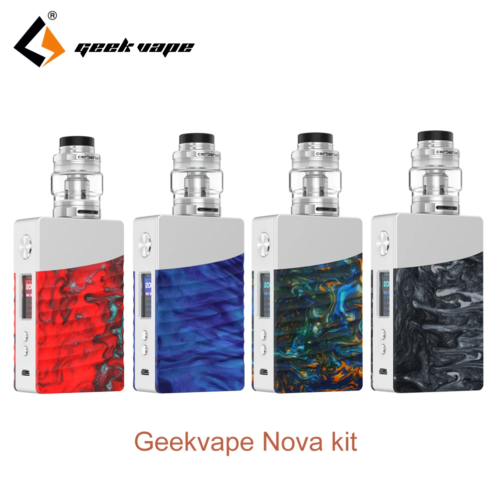 2pc/lot Newest Original Geekvape Nova 200W Kit AS chipset nova mod with Cerberus tank powered by dual 18650 vs drag mod
2pc/lot Newest Original Geekvape Nova 200W Kit AS chipset nova mod with Cerberus tank powered by dual 18650 vs drag mod