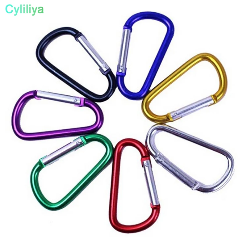 500pcs Thickened diameter 46mm*23mm Aluminum Alloy D Styles Climbing Button With Lock Carabiner Keychain Camping Hanging Hook
500pcs Thickened diameter 46mm*23mm Aluminum Alloy D Styles Climbing Button With Lock Carabiner Keychain Camping Hanging Hook