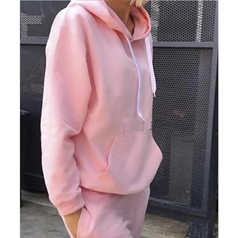 2 piece women's sportswear hooded Two-piece casual sportswear suit hoodie sweatshirt + sweatpants
2 piece women's sportswear hooded Two-piece casual sportswear suit hoodie sweatshirt + sweatpants
