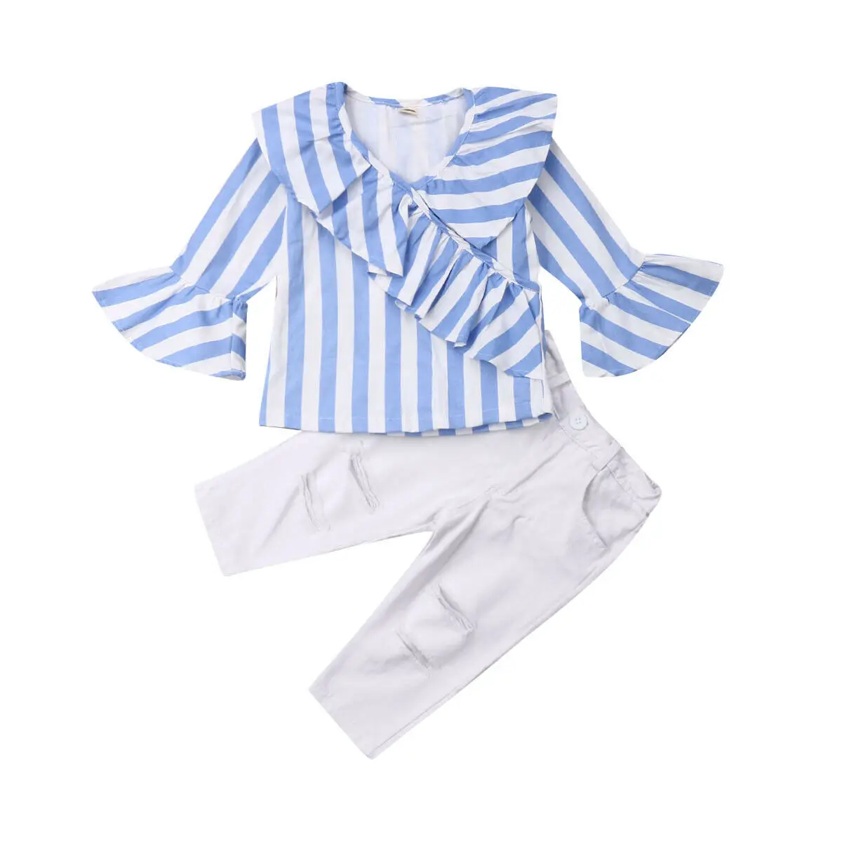 2019 Newest Style Toddlers Baby Girls Kids Long Sleeve T-shirt Tops+Hole Pants Adorable Outfit Set Spring Summer 2-7Years
2019 Newest Style Toddlers Baby Girls Kids Long Sleeve T-shirt Tops+Hole Pants Adorable Outfit Set Spring Summer 2-7Years