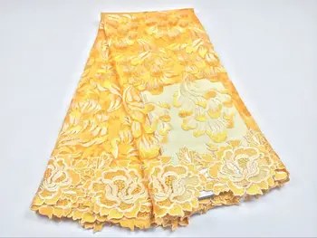 Best Selling African Lace Pretty French Tulle Lace Fabric With Yellow African Lace Fabric For Nigerian Wedding Bridal Dress 5yds
Best Selling African Lace Pretty French Tulle Lace Fabric With Yellow African Lace Fabric For Nigerian Wedding Bridal Dress 5yds