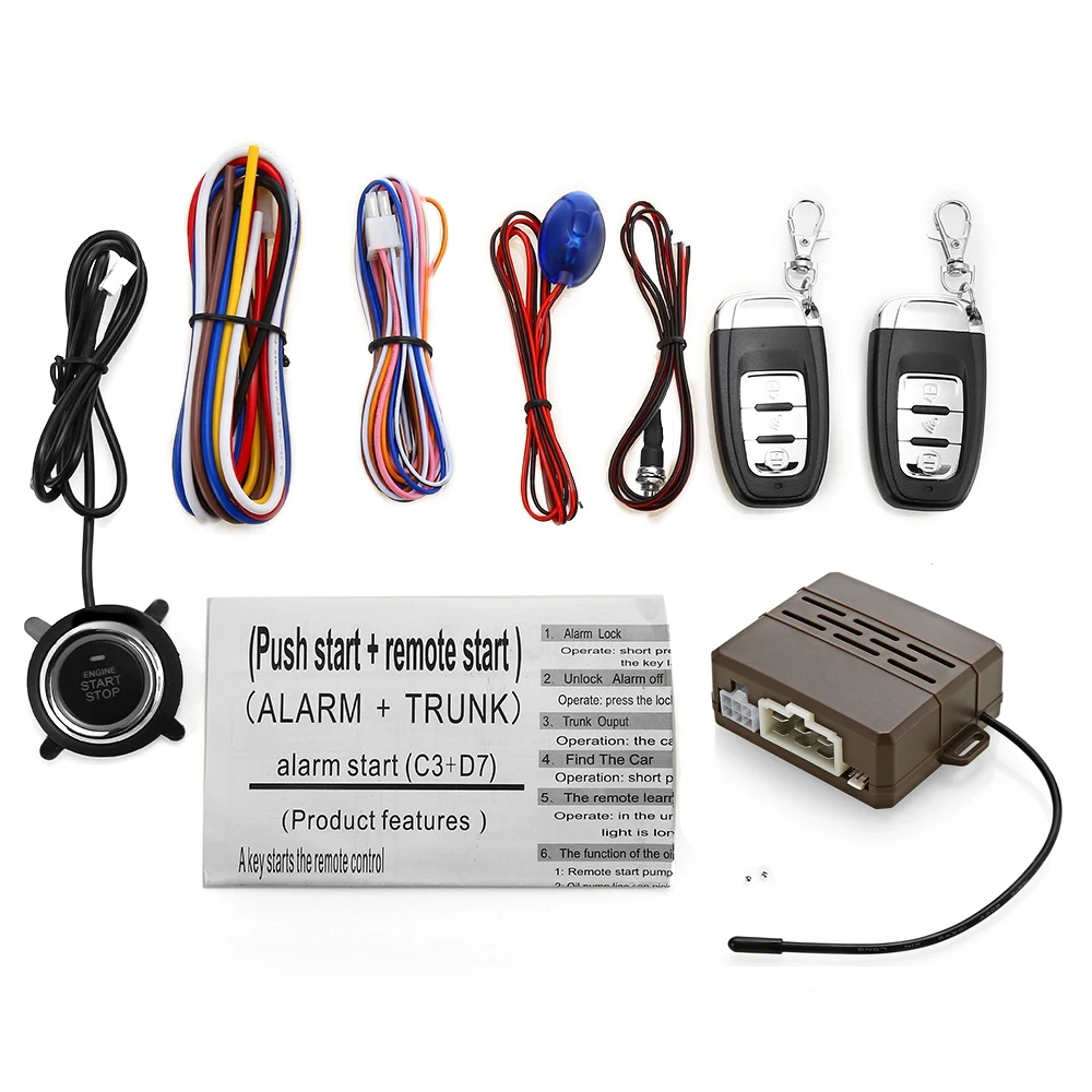 Universal C3 12V Car Anti-theft System Audible Visual Alarm One Key Startup Remote Control Main Engine
Universal C3 12V Car Anti-theft System Audible Visual Alarm One Key Startup Remote Control Main Engine